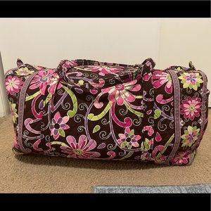 Vera Bradley Large Travel Duffel Bag, Purple Punch